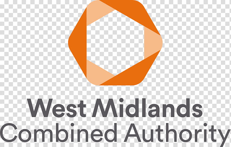 Orange, Logo, West Midlands, West Midlands Combined Authority, Employment, Community, Text, Line transparent background PNG clipart