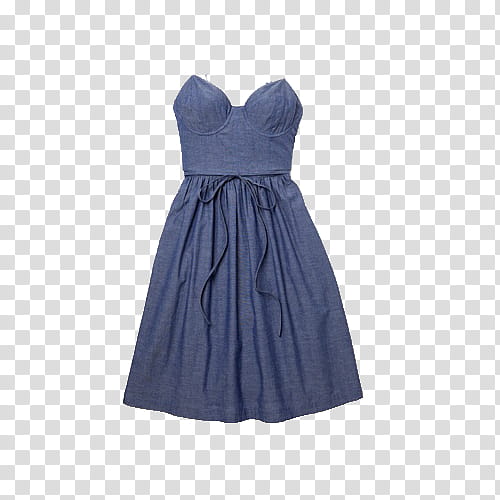 Dress s, blue chambray minidress transparent background PNG clipart