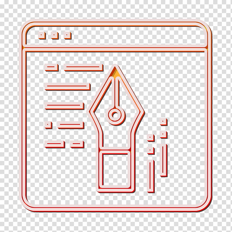Type of Website icon Writer icon Blog icon, Line, Sign transparent background PNG clipart