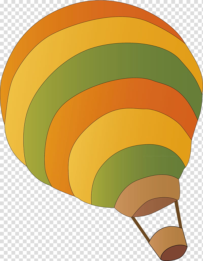 Hot Air Balloon, Color, Orange, Yellow, Line, Circle transparent background PNG clipart