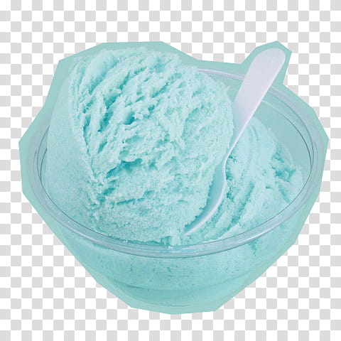 blue ice cream on bowl transparent background PNG clipart