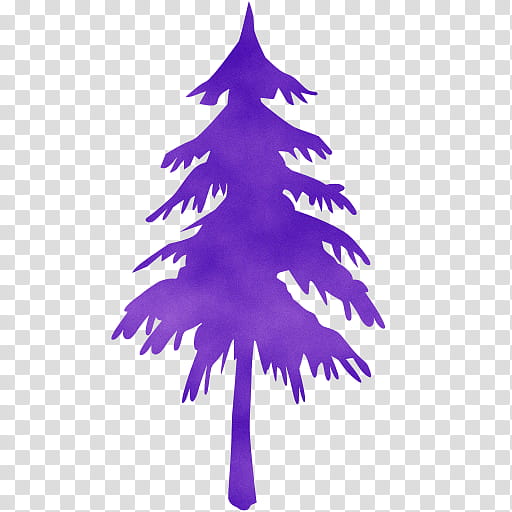 Christmas tree, Watercolor, Paint, Wet Ink, Violet, Purple, Leaf, Woody Plant transparent background PNG clipart