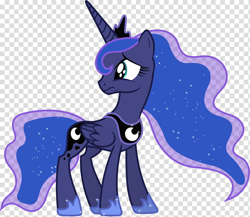 My Little Pony, MyLittlePony Princess Luna on blue background transparent background PNG clipart