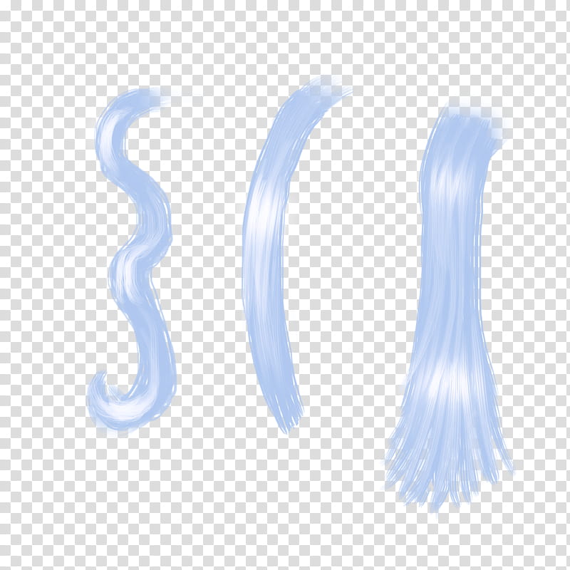 Ice Blue Hair Strands FREE transparent background PNG clipart