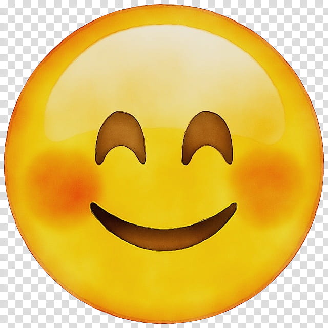 Happy Face Emoji, Smiley, Emoticon, Blushing, Document, Embarrassment, Yellow, Facial Expression transparent background PNG clipart