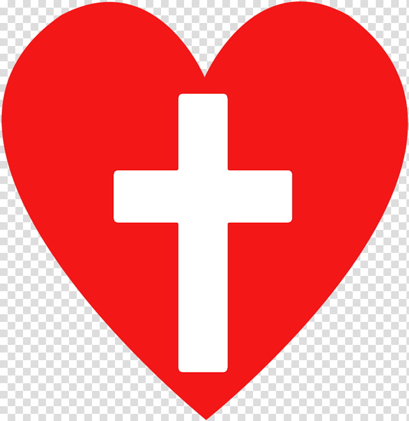 Red Cross, Christianity, Crucifixion Of Jesus, Passion Of Jesus, Christian Cross, Heart, Eucharist, Love transparent background PNG clipart