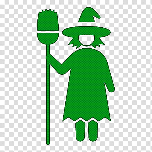 green witch clipart