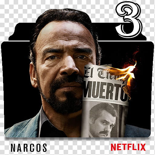 Narcos series and season folder icons, Narcos S ( transparent background PNG clipart