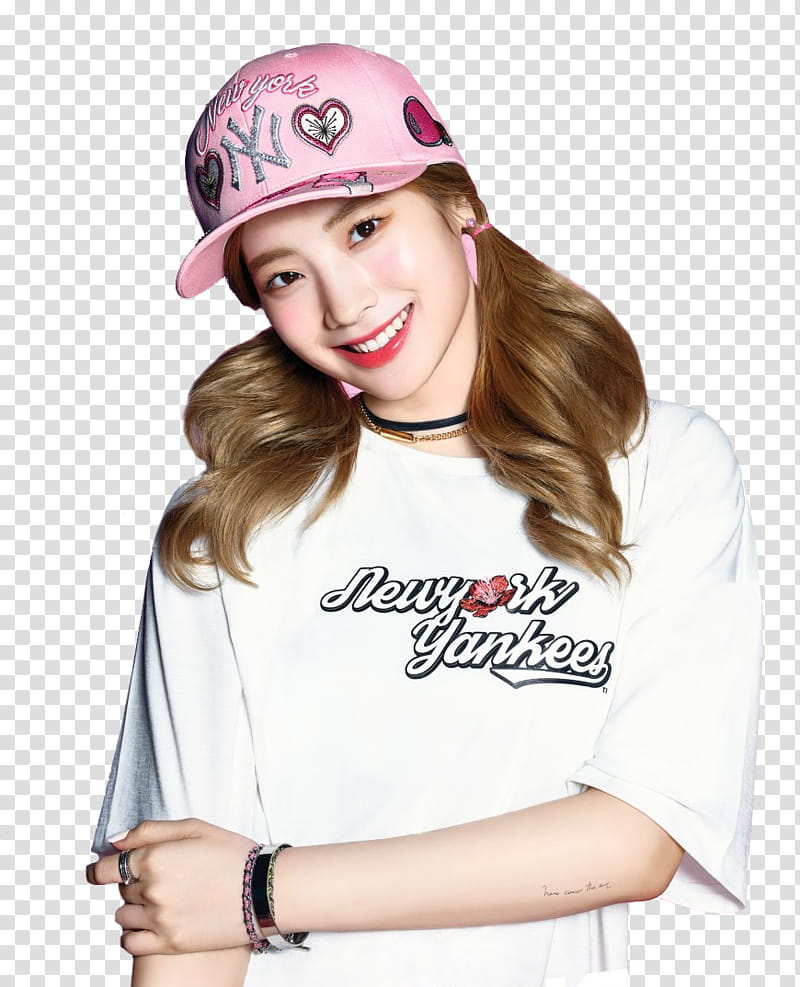 Twice, Twice member in pink cap transparent background PNG clipart