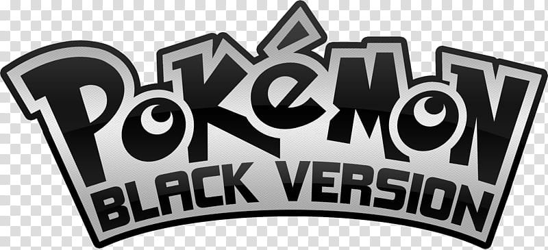 Pokemon Black Version Logo, Pokemon Black Version logo transparent background PNG clipart