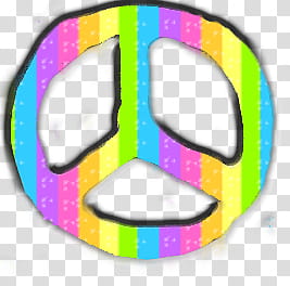 Peace and LOve s, multicolored peace logo transparent background PNG clipart