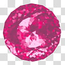 Shining Diamond Top View ICONS, Hot_x, pink gemstone transparent background PNG clipart