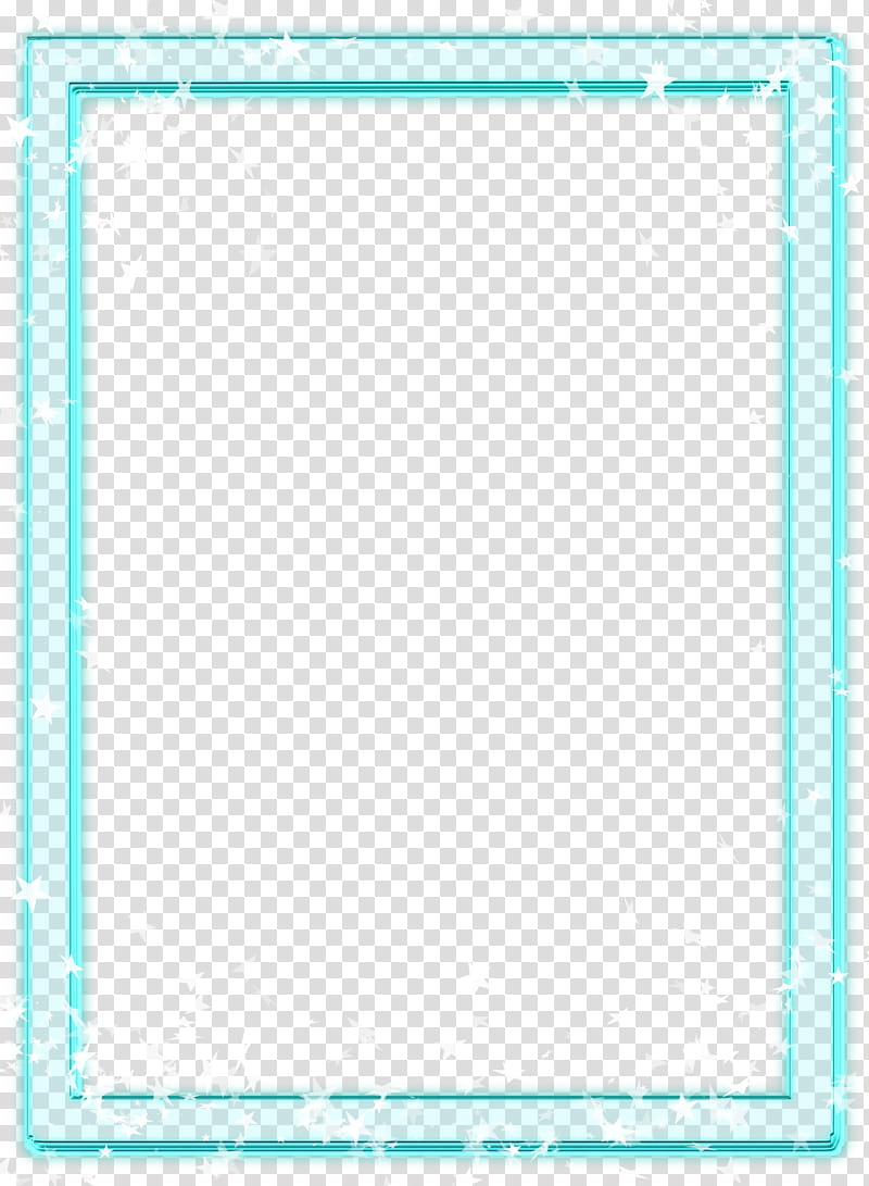 rectangular teal frame transparent background PNG clipart
