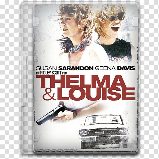 Movie Icon Mega , Thelma & Louise, Thelma & Louise case illustration transparent background PNG clipart