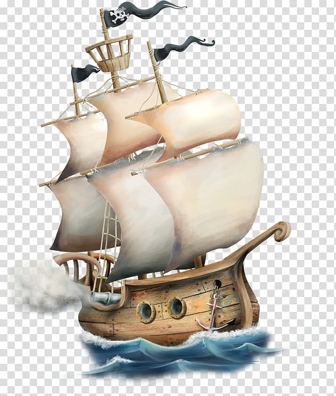 Pirate Ship, Boat, Cruise Ship, Cruising, Transport, Watercraft, Sailing Ship, Tall Ship transparent background PNG clipart