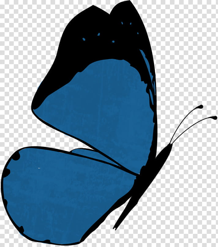 Smile Scrap Kit Freebie, blue butterfly illustration transparent background PNG clipart