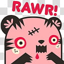 Rawr! text transparent background PNG clipart