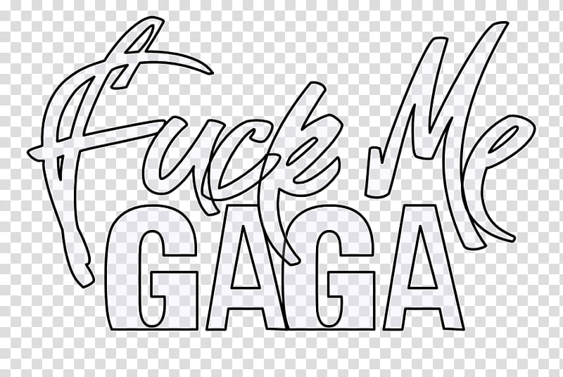 Fuck Me Gaga Texto  transparent background PNG clipart