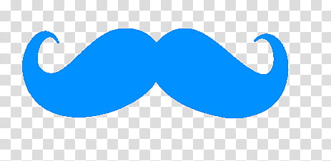 SUPERMEGA SCAPE, illustration of blue mustache transparent background PNG clipart