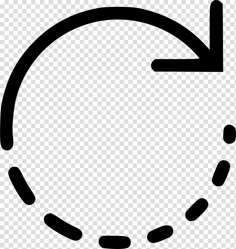 Circle Background Arrow, Computer Software, Icon Design, Rotation, Clockwise, Line, Blackandwhite, Smile transparent background PNG clipart