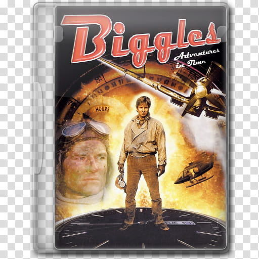 the BIG Movie Icon Collection B, Biggles adventures in time transparent background PNG clipart