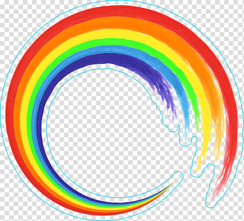 Rainbow Lines transparent background PNG cliparts free download