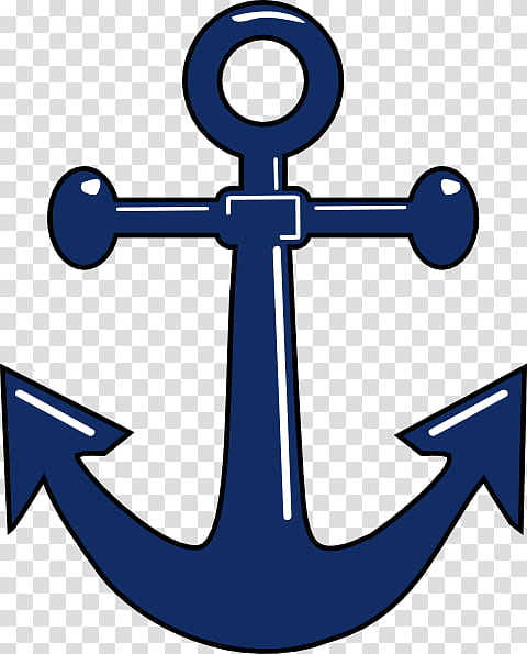 Anchor Anchor, Silhouette, Drawing, Seasense Vinyl Coated Navy Anchor, Blue, Symbol transparent background PNG clipart