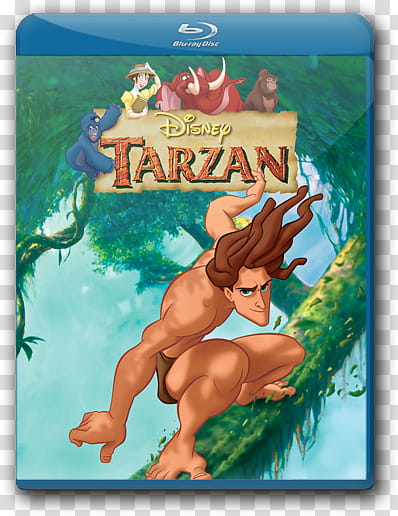 Disney Blu Ray Cover Icon , tarzan transparent background PNG clipart