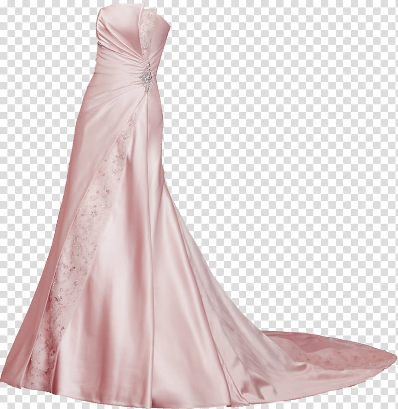 , pink strapless dress transparent background PNG clipart