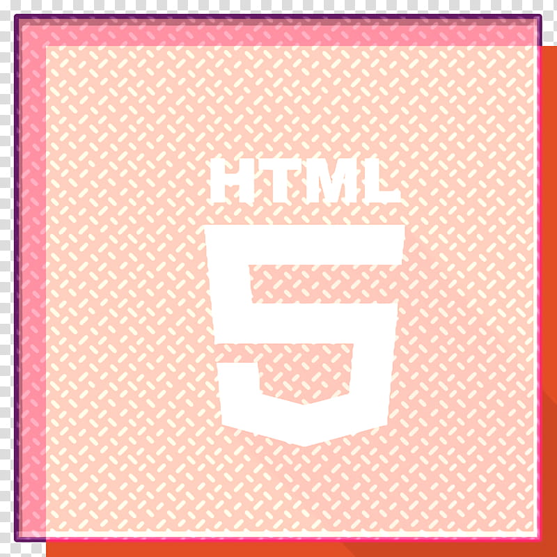 front-end icon html icon long shadow icon, Frontend Icon, Technologies Icon, Web Icon, Web Technology Icon, Pink, Line, Rectangle transparent background PNG clipart
