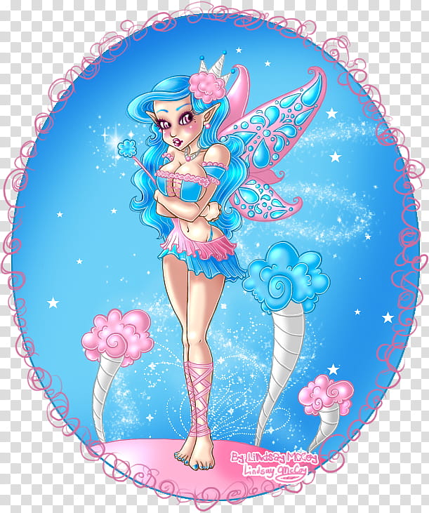 Cotton Candy Fairy Queen, fairy illustration transparent background PNG clipart
