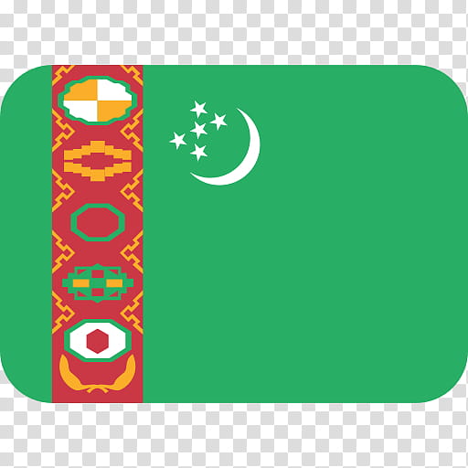 Emoji, Turkmenistan, Flag, Flag Of Turkmenistan, Afghanistan, Flag Of Afghanistan, National Flag, Turkmen Soviet Socialist Republic transparent background PNG clipart