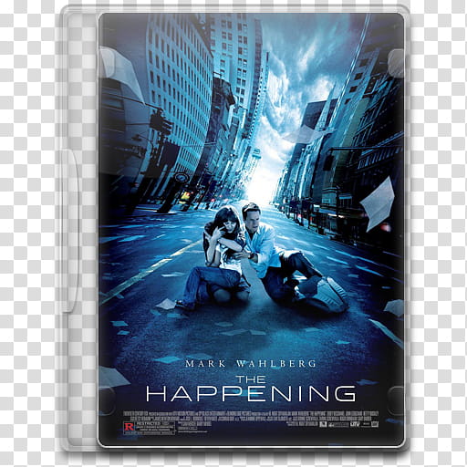 Movie Icon , The Happening, The Happening DVD case transparent background PNG clipart