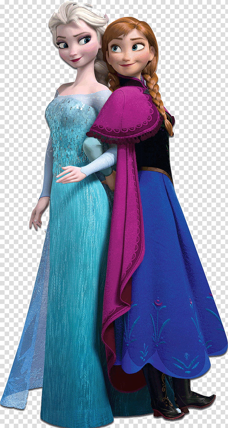 Queen Elsa and Anna illustration transparent background PNG clipart