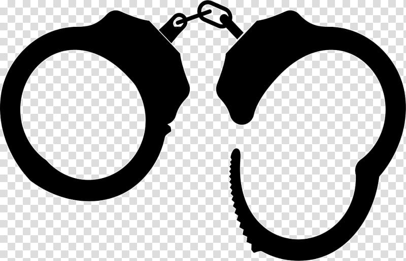 Police, Handcuffs, Police Officer, Chain, Black And White
, Text, Eyewear, Line transparent background PNG clipart