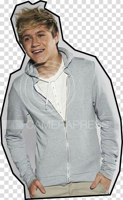 Niall Horan  MISMO SHOOT, man wearing blue zip-up jacket transparent background PNG clipart