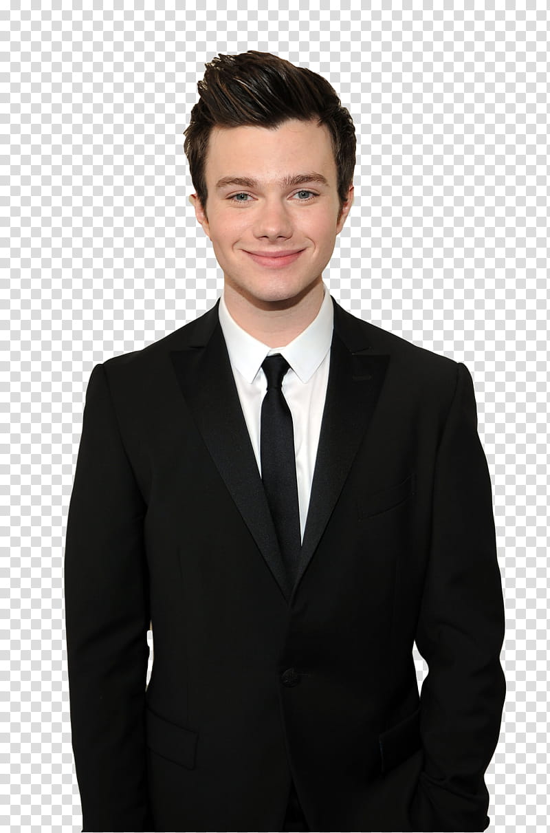 Chris Colfer, smiling man while wearing black and white dress shirt transparent background PNG clipart