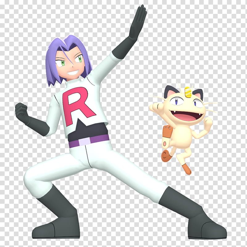 MMD James and Meowth Preview transparent background PNG clipart