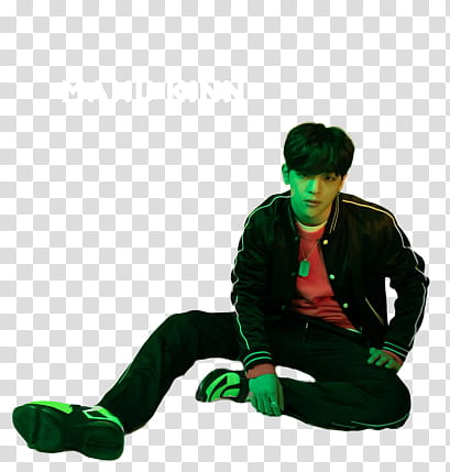 man in black bomber jacket and black pants transparent background PNG clipart