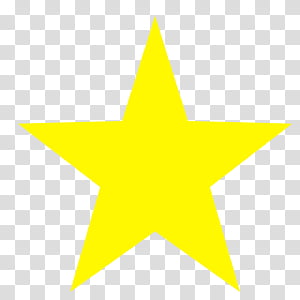 Yellow Star Shape PNG Clipart​