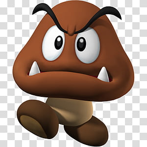 brown Super Mario character transparent background PNG clipart thumbnail