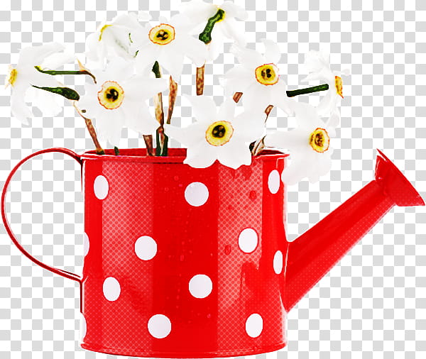 Polka dot, Watering Can, Mug, Plant, Flower, Tableware transparent background PNG clipart