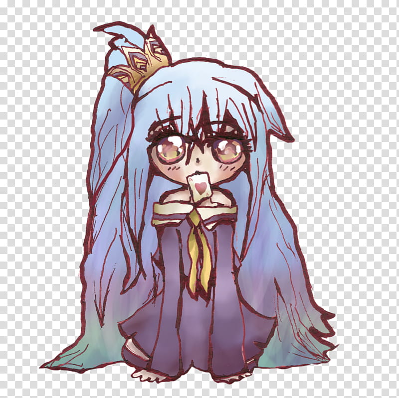 Shiro, blue haired female anime character transparent background PNG clipart