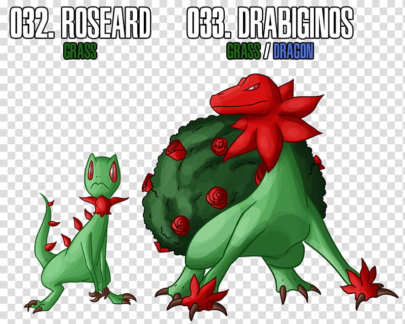 Fakemon  , Roseeard and Drabiginos illustration transparent background PNG clipart