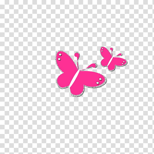 Decoraciones, two pink butterflies illustration transparent background PNG clipart