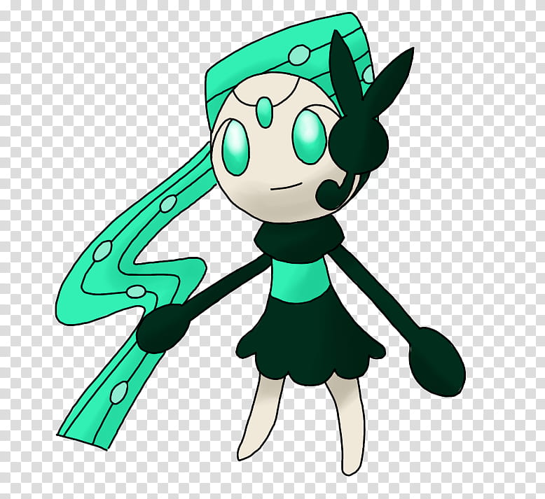 Meloetta the ribbon dancer, Dark Meloetta character transparent background PNG clipart