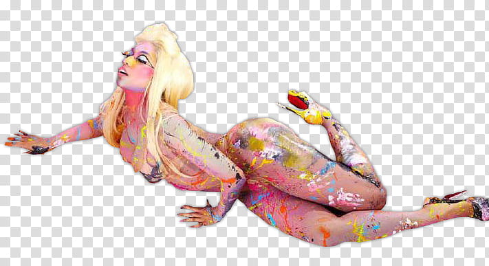 Nicki Minaj, woman with body paint transparent background PNG clipart