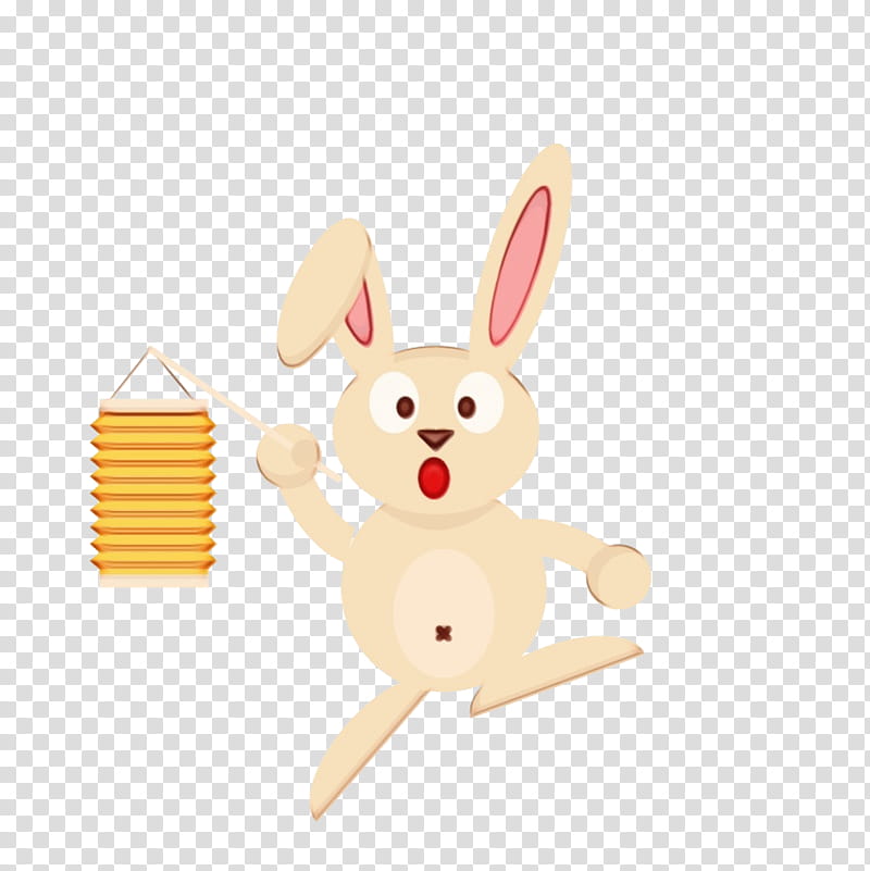 Easter Bunny, Rabbit, Midautumn Festival, Hare, Cartoon, Rabbit Lantern, Color, Music transparent background PNG clipart