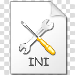 Stilrent Icon Set , INI, Tools, ini filename extension art transparent background PNG clipart