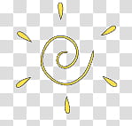 Made, yellow spiral art transparent background PNG clipart